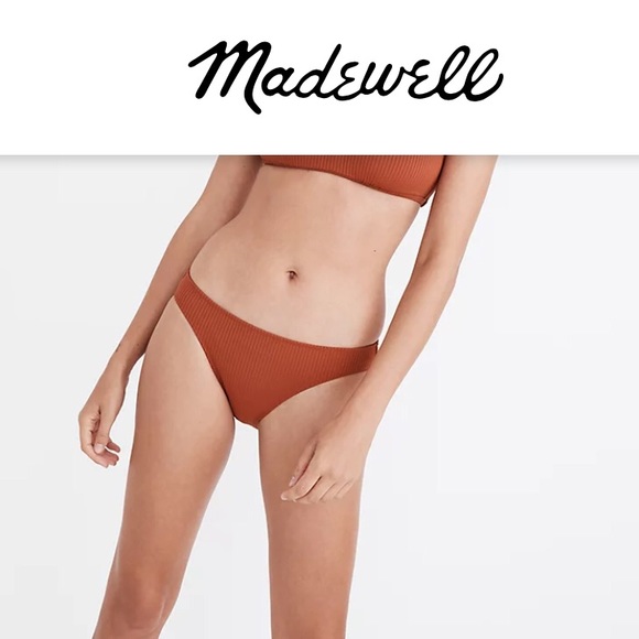 Madewell•Second Wave/Ribbed Classic/Bikini Bottom AND Cabana del Sol Top Sz L - Picture 5 of 11